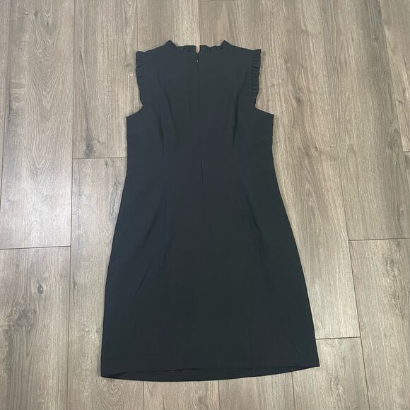 J Crew Ruffle Neck Suit Fashion Workwear Sleeveless Lined Dress US Women's 2 New - Picture 3 of 5